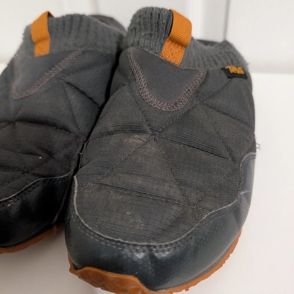 Teva ReEmber Mens Shoes Moc Gray Quilted Plaza Slip On Size 8 Slipper